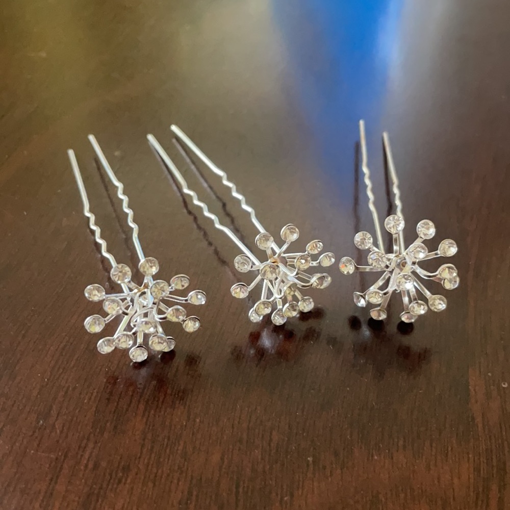 3pc Rhinestone Pins